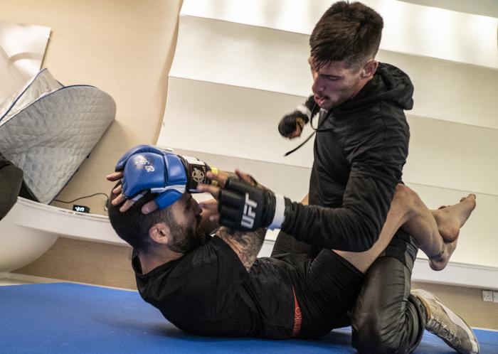 10 - UFC Lightweight Joel Alvarez training during UFC Fight Island 2 fight week