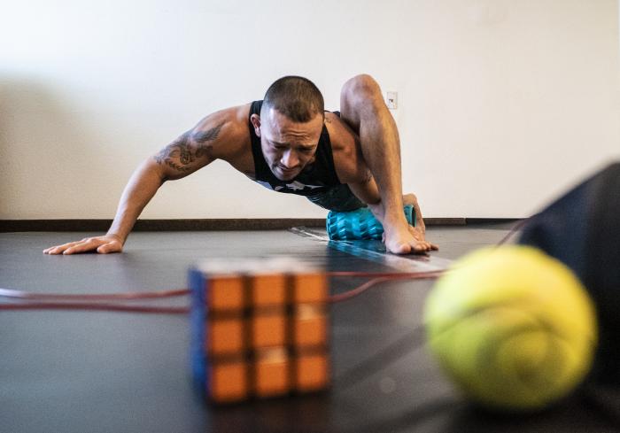 02 - UFC Bantamweight fighter Irwin Rivera training during UFC Vegas 6 fight week