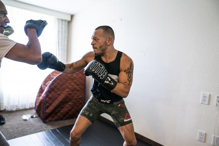 07 - UFC Bantamweight fighter Irwin Rivera training during UFC Vegas 6 fight week