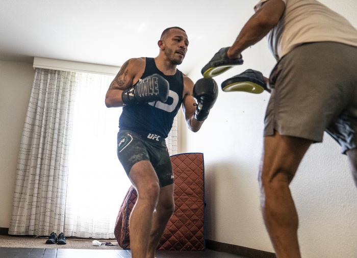 08 - UFC Bantamweight fighter Irwin Rivera training during UFC Vegas 6 fight week