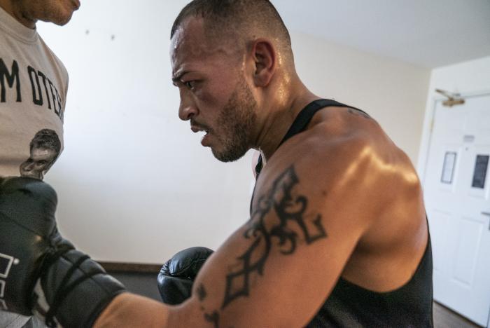 12 - UFC Bantamweight fighter Irwin Rivera training during UFC Vegas 6 fight week