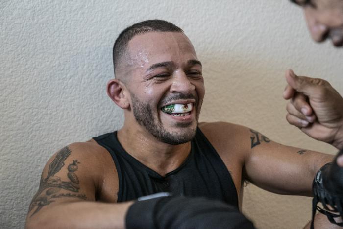 13 - UFC Bantamweight fighter Irwin Rivera training during UFC Vegas 6 fight week