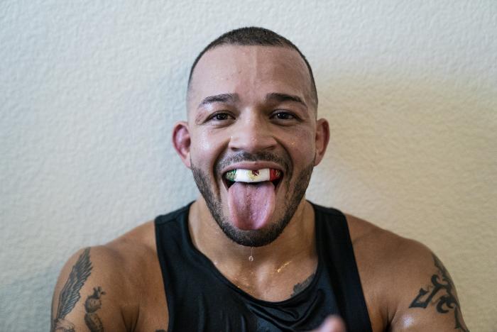14 - UFC Bantamweight fighter Irwin Rivera training during UFC Vegas 6 fight week