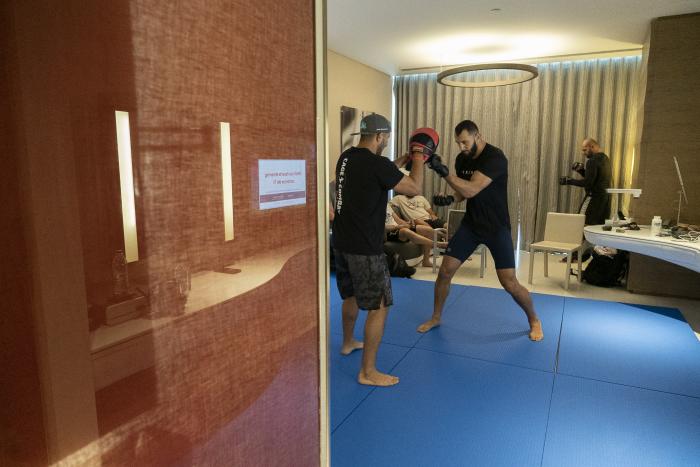 02 - Dominick Reyes workout during UFC 253 Fight Island