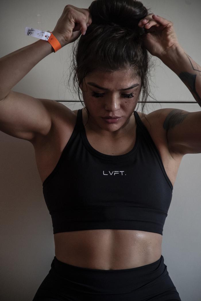 05 - Tracy Cortez training at her training room during UFC Fight Island 5 fight week.