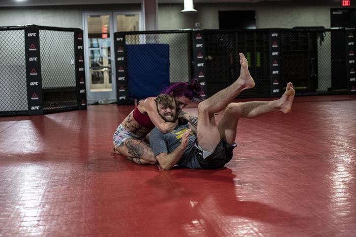 Gina Mazany at the UFC Performance Institute during UFC Vegas 15