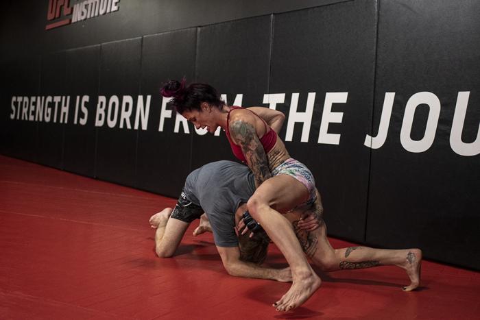 Gina Mazany at the UFC Performance Institute during UFC Vegas 15