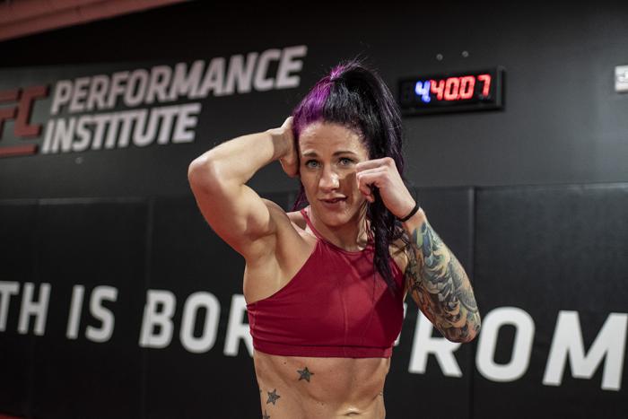 Gina Mazany at the UFC Performance Institute during UFC Vegas 15