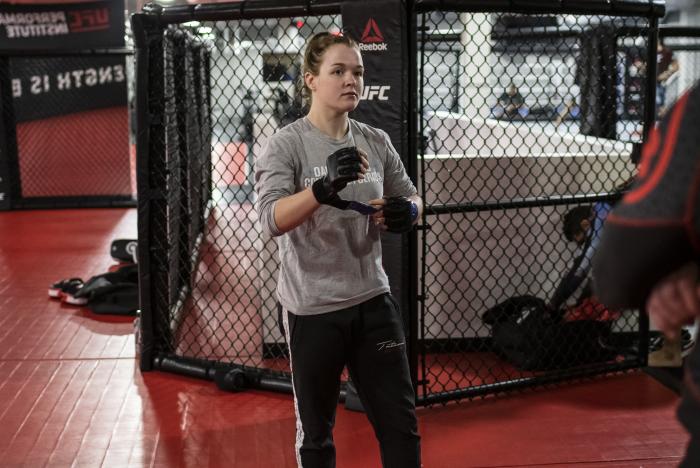 Cory McKenna training at the UFC Performance Institute- UFC Vegas 14