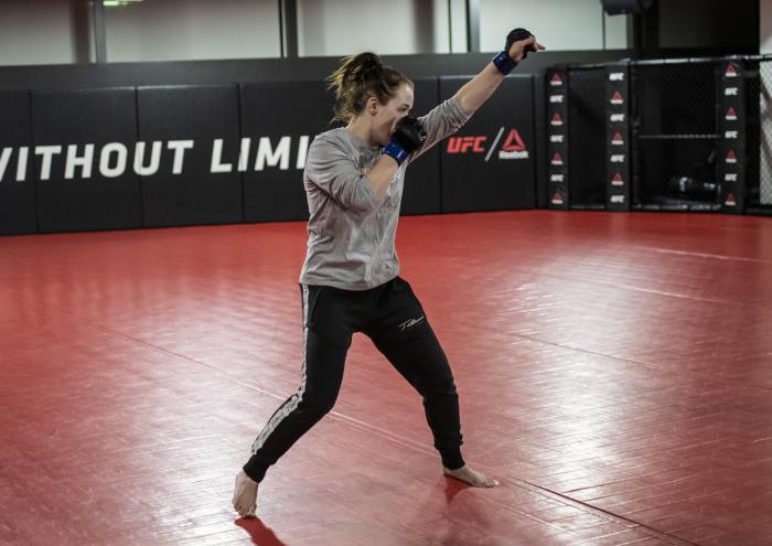 Cory McKenna training at the UFC Performance Institute- UFC Vegas 14