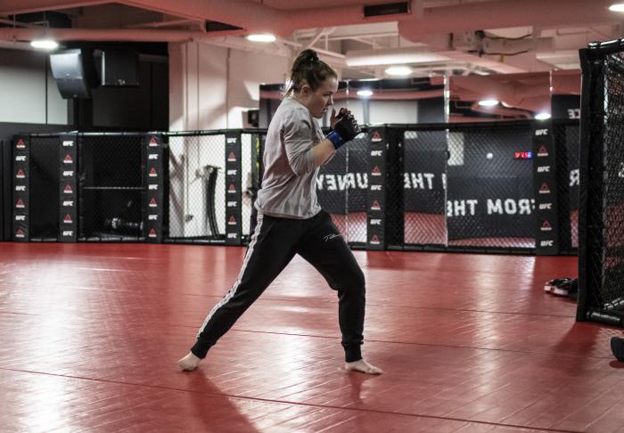Cory McKenna training at the UFC Performance Institute- UFC Vegas 14