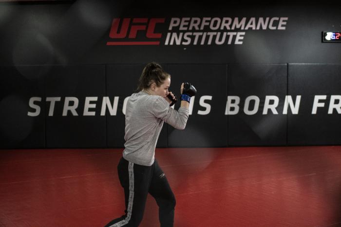 Cory McKenna training at the UFC Performance Institute- UFC Vegas 14