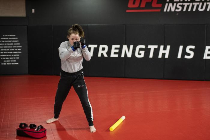 Cory McKenna training at the UFC Performance Institute- UFC Vegas 14