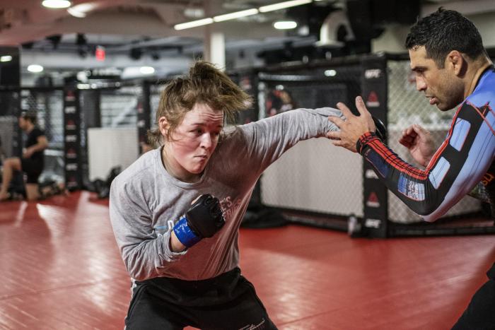 Cory McKenna training at the UFC Performance Institute- UFC Vegas 14