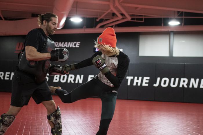 Ashley Yoder training at the UFC Performance Institute - UFC Vegas 14