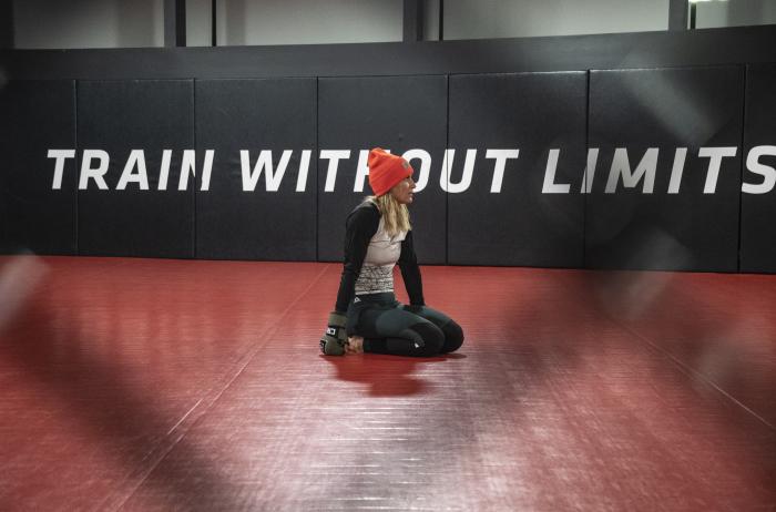 Ashley Yoder training at the UFC Performance Institute - UFC Vegas 14