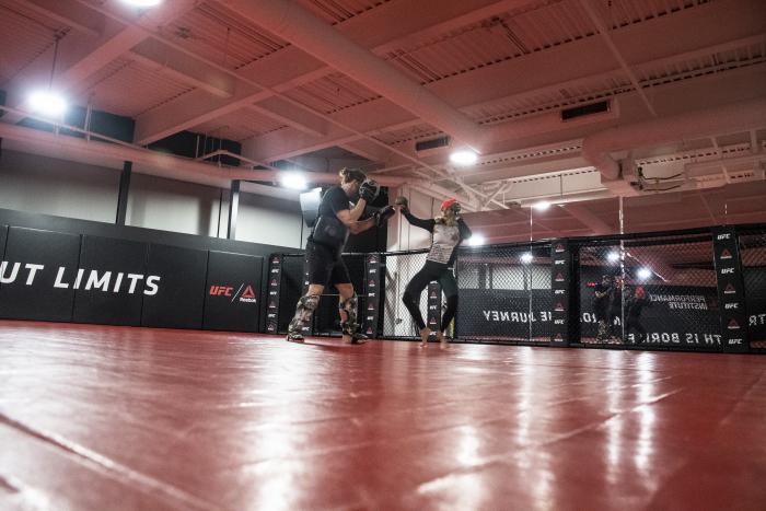 Ashley Yoder training at the UFC Performance Institute - UFC Vegas 14