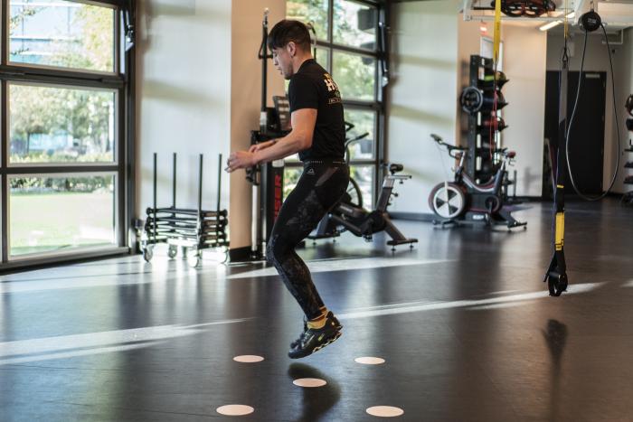 Brandon Moreno training at the UFC Performance Institute for UFC 255