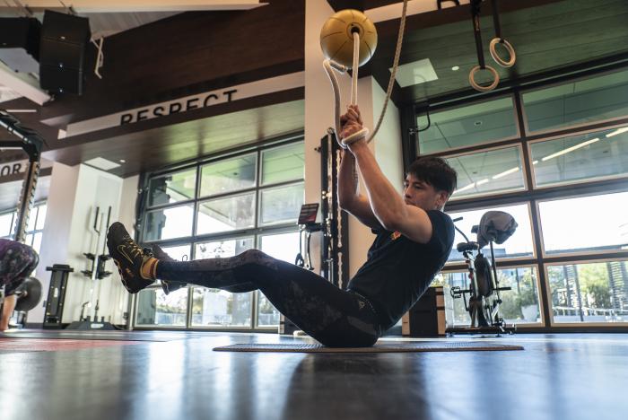 Brandon Moreno training at the UFC Performance Institute for UFC 255