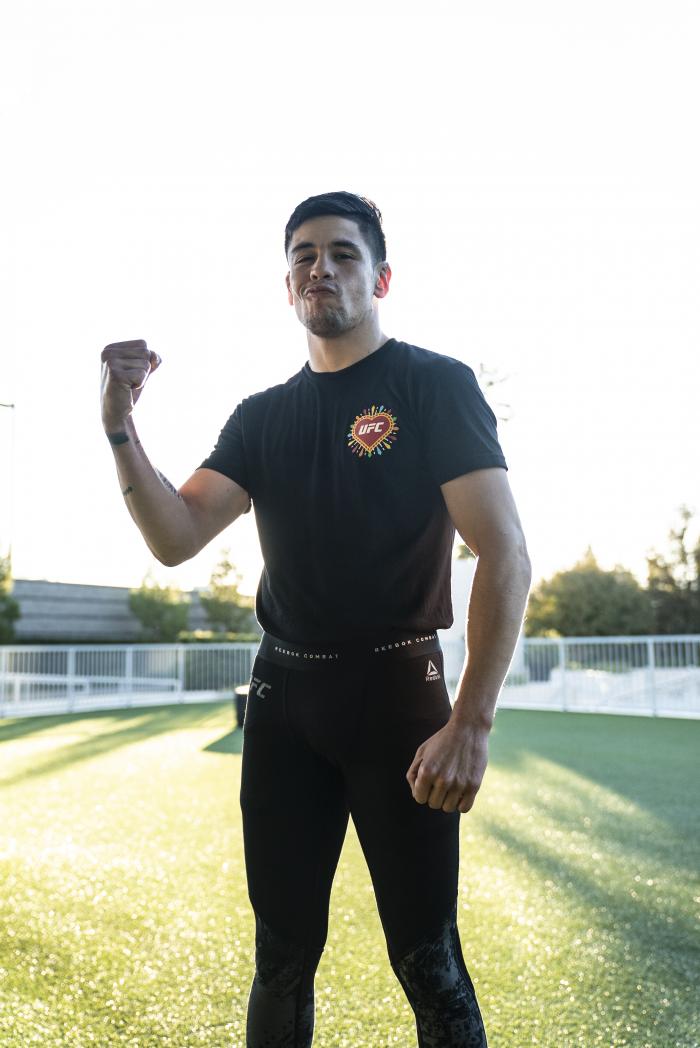 Brandon Moreno training at the UFC Performance Institute for UFC 255