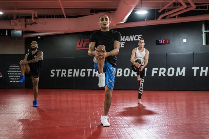 Tony Ferguson at the UFC Performance Institute during UFC 256 fight week