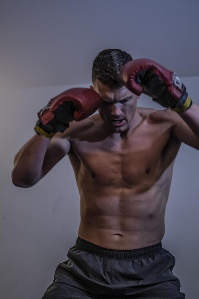 Stephen Thompson training during UFC Vegas 17