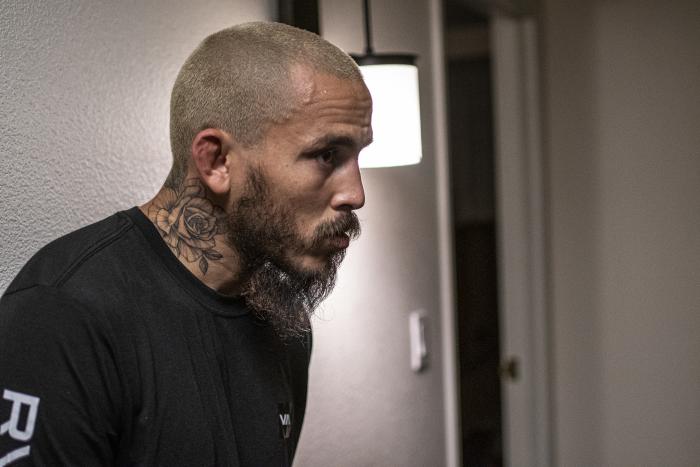 Marlon "Chito" Vera training during UFC Vegas 17