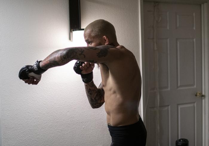 Marlon "Chito" Vera training during UFC Vegas 17