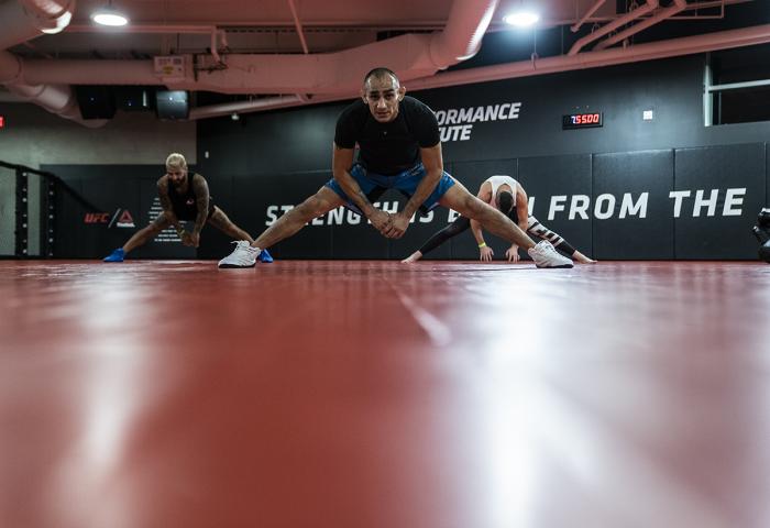 Tony Ferguson at the UFC Performance Institute during UFC 256 fight week