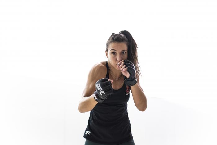 Amanda Ribas during UFC 257 fight week
