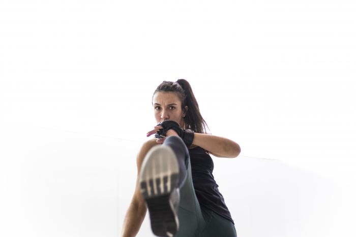 Amanda Ribas during UFC 257 fight week