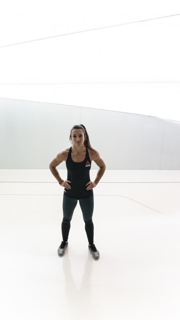 Amanda Ribas during UFC 257 fight week