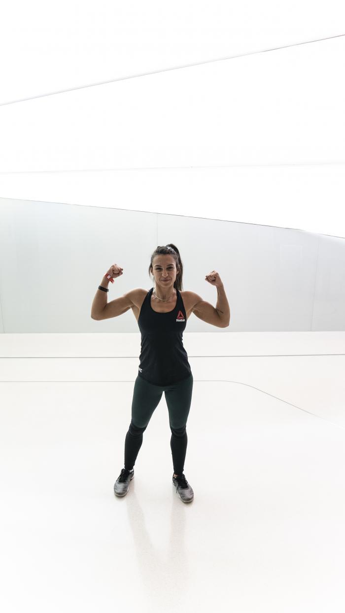 Amanda Ribas during UFC 257 fight week