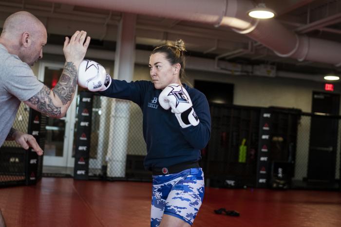 Molly McCann training during UFC Vegas 18 fight week