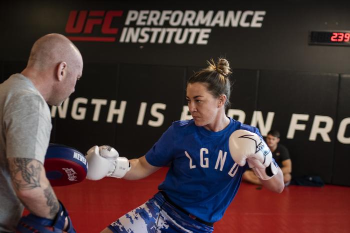 Molly McCann training during UFC Vegas 18 fight week