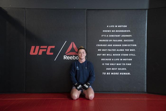 Molly McCann training during UFC Vegas 18 fight week