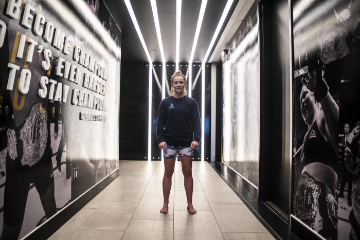 Molly McCann training during UFC Vegas 18 fight week