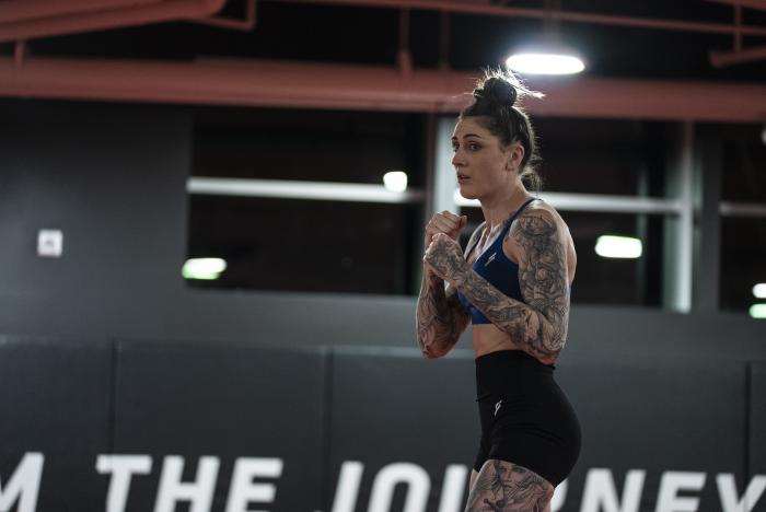 Megan Anderson training for UFC 259