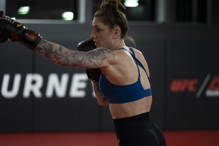 Megan Anderson training for UFC 259