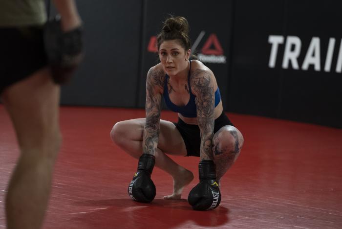 Megan Anderson training for UFC 259