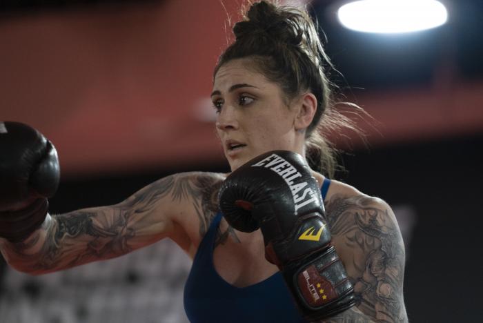 Megan Anderson training for UFC 259