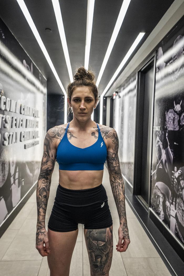 Megan Anderson training for UFC 259