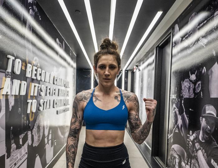 Megan Anderson training for UFC 259