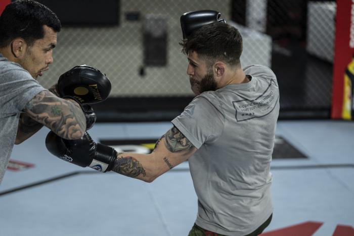 Marcelo Rojo training for his debut at UFC Vegas 21