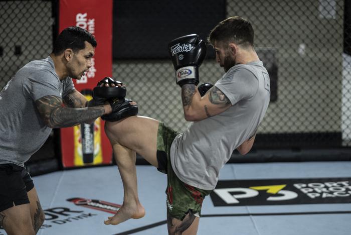 Marcelo Rojo training for his debut at UFC Vegas 21