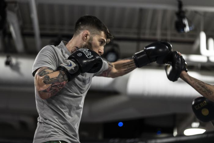 Marcelo Rojo training for his debut at UFC Vegas 21
