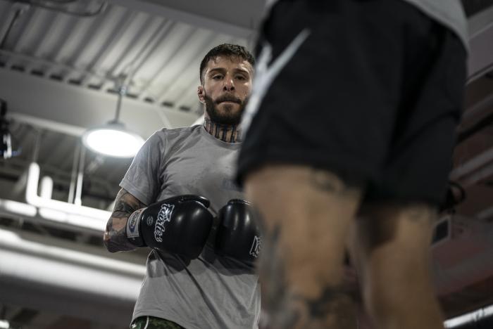 Marcelo Rojo training for his debut at UFC Vegas 21