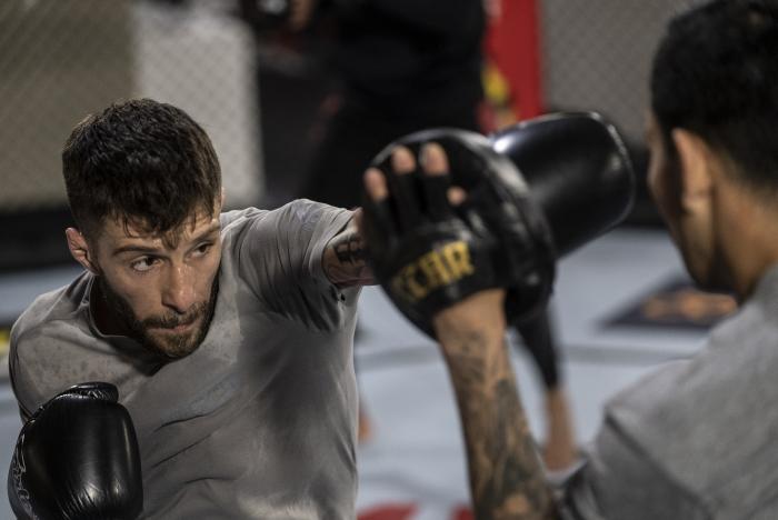 Marcelo Rojo training for his debut at UFC Vegas 21