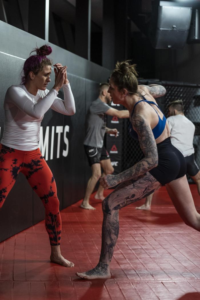Megan Anderson training for UFC 259