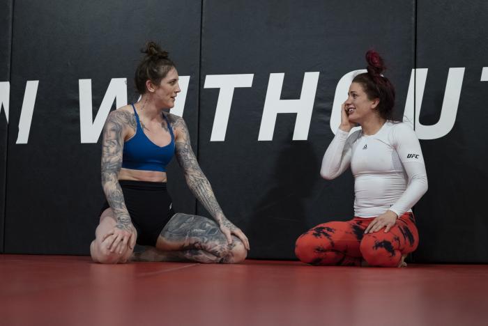 Megan Anderson training for UFC 259